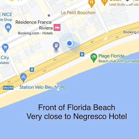 Beachfront And Sea View Entire 2 Crossing With Parking 4 Beds Two Double Bed And 2 Single Bed With 2 Sea View Balconies In Promenade Des Anglais Street 2 Bathroom 3 Wc With 40 Meters From The Beach With Perfect Air Conditioner Cooler *